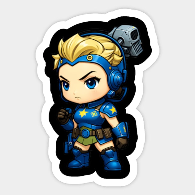 Chibi Fallout Small Scale Adventures Sticker by valentican